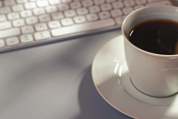 Coffee break in the office or home office