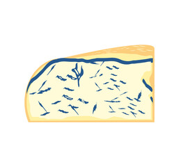 slice blue cheese