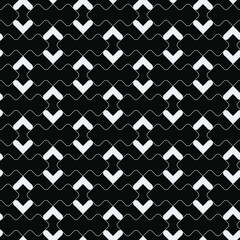 White shapes on black background. Vector.