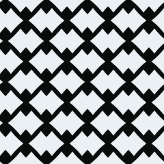 Double white rhombus ornament. Seamless vector rhombuses pattern.