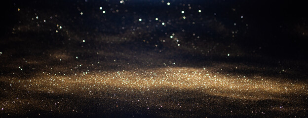 Abstract of christmas and bokeh light with glitter background