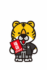 寅年の年賀状素材