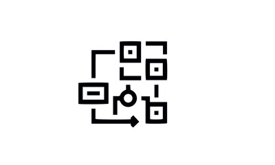 Data Analytics, Aggregation, Cloud Computing, Artificial Intelligence icon vector design 