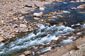 river in the mountains