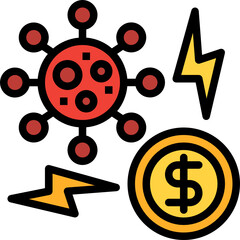 economy color outline icon