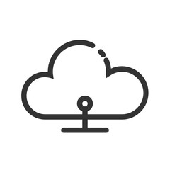 Network , Cloud Computing outline icon.