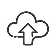 Upload , Cloud Computing outline icon.
