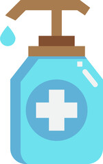 hand sanitizer flat icon