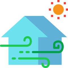 ventilation flat icon