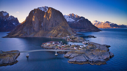 Hamn&oslash;y in Lofoten, Norway