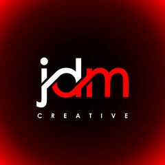 JDM Letter Initial Logo Design Template Vector Illustration
