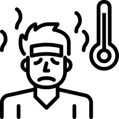 fever outline icon