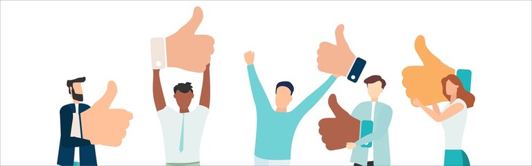 Customer review rating. People give review rating and feedback. Customer choice. Know your client concept. Rank rating stars feedback. Business satisfaction support. Flat vector illustration.
