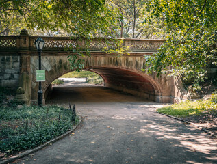 Fototapeta na wymiar Grey Shot Arch, Central Park, NYC