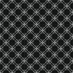 Black and white surface pattern texture. Bw ornamental graphic design. Mosaic ornaments. Pattern template. Vector illustration.