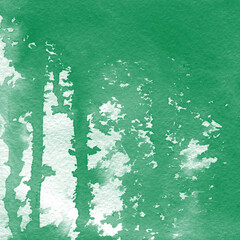 Fond aquarelle vert for&ecirc;t et blanc art abstrait