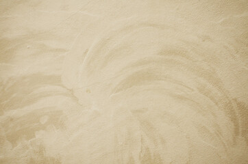 Fototapeta na wymiar Random unevenness pattern plasterer texture background. Champagne beige cement plastered finishing concrete wall