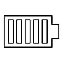 Vector Battery Outline Icon Design