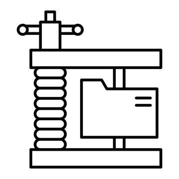 Vector File Compression Outline Icon Design
