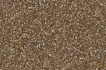 brown stones gravel ground floor