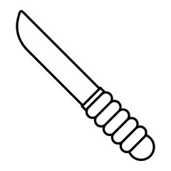 Vector Knife Outline Icon Design