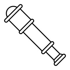 Vector Spyglass Outline Icon Design