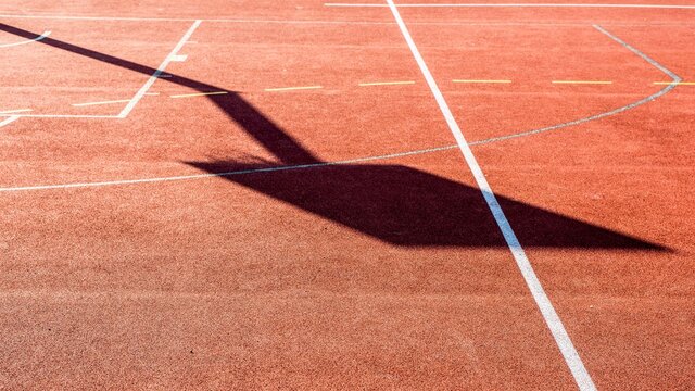 Sports Ground With Sun