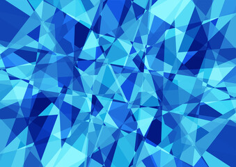 青色のクリスタル調背景素材