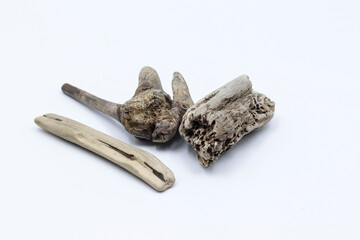 composition with wooden sticks of different sizes, one on top of the other
