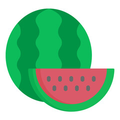 watermelon flat icon