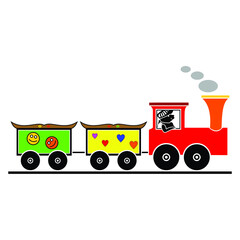 toy train unique design animation