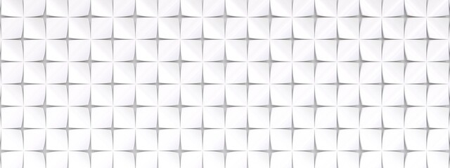 abstract geometric white background - 3D rendering