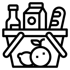 grocery line icon