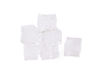 Ice on a white background an isolated on white background