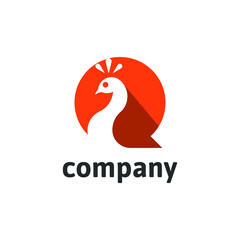 peacock message logo