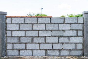 Cinder block wall background, brick texture