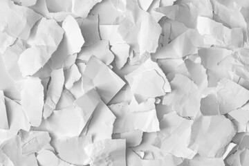 Crumpled torn white paper
