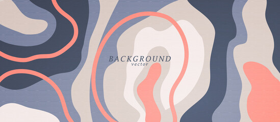 Liquid color abstract background design art. Fluid gradient shapes composition. Bohemian design posters. Eps10 vector.