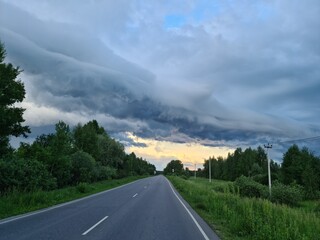 Naklejka premium road in Russia