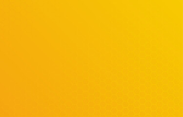 Honey hexagon bee hive honeycomb seamless pattern yellow and orange color gradient background vector