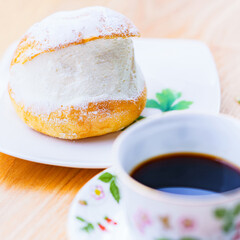 Itarian traditional sweets brioche Maritozzo