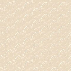 Abstract background patterns with decorative ornaments on a beige background, wallpaper. Seamless pattern, texture