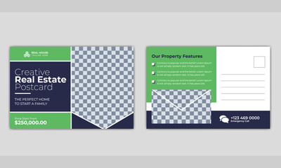 Real Estate Postcard Design or EDDM Postcard Design template.