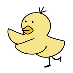 案内するヒヨコのイラスト
