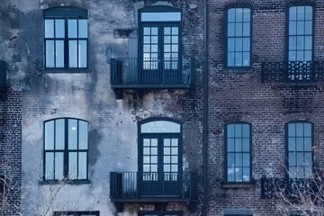 Windows with reflections