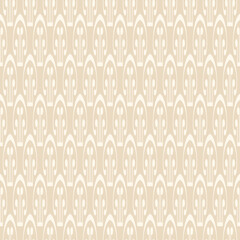 Modern background pattern with geometric ornament on light beige backdrop, wallpaper. Seamless pattern, texture