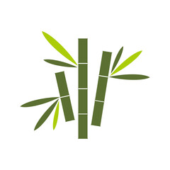 Bamboo Logo vector icon illustration design