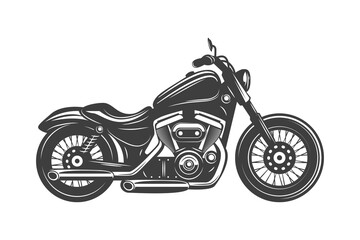 black motorcycle icon - obrazy, fototapety, plakaty