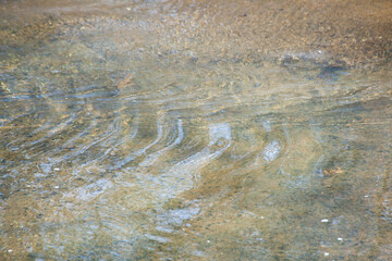 Abstraction of water with ripples
