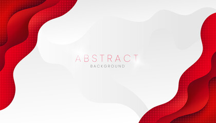 red and white abstract background banner concept